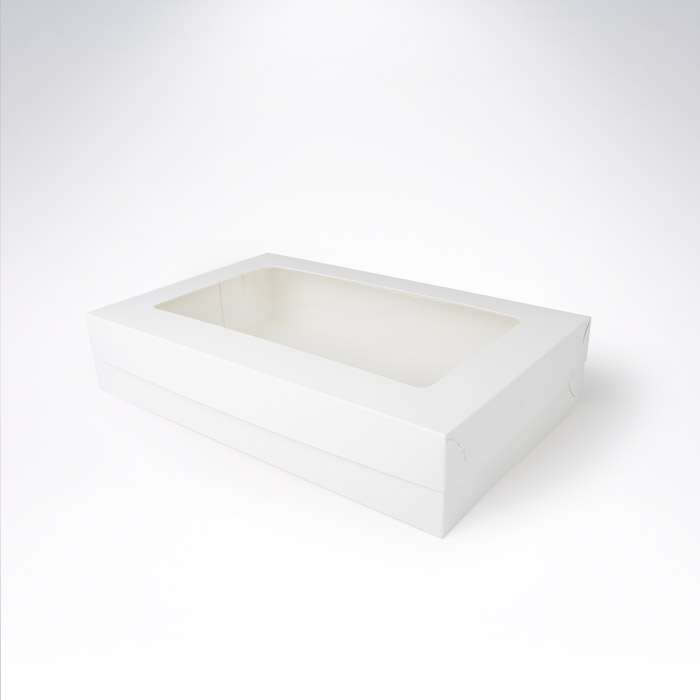 Krabička s okénkem 370x230x75 bílá